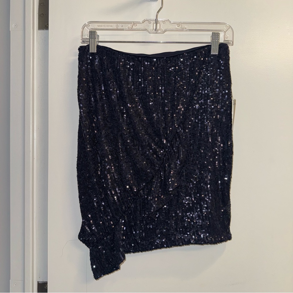 NWT Express Sequin Navy Mini Skirt